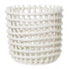 Ferm LIVING Ceramic Basket, XL, Off-white