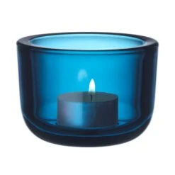 Iittala Valkea Tealight Candleholder 60 Mm, Turquoise
