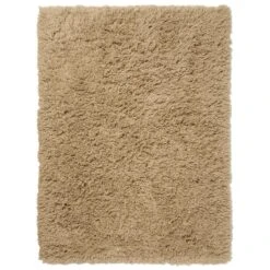 Ferm LIVING Meadow High Pile Rug, Large, Light Sand