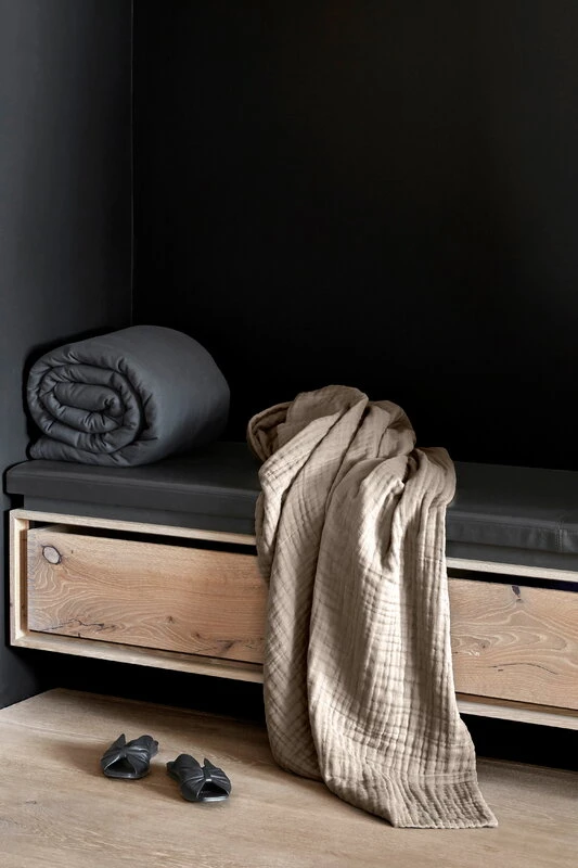 The Organic Company 6-layer Soft Blanket, Clay 2 The Organic Company 6-layer Soft Blanket, Clay - Image 2