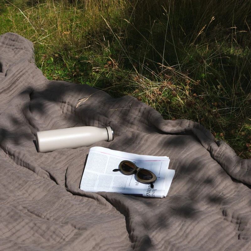 The Organic Company 6-layer Soft Blanket, Clay 3 The Organic Company 6-layer Soft Blanket, Clay - Image 3