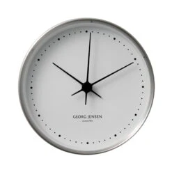 Georg Jensen Henning Koppel Wall Clock, 22 Cm, Stainless Steel