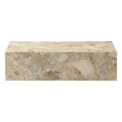 MENU Plinth Table, Low, Kunis Breccia Marble -Hay Outlet Store 7000130 Plinth Low Kunis Breccia Front