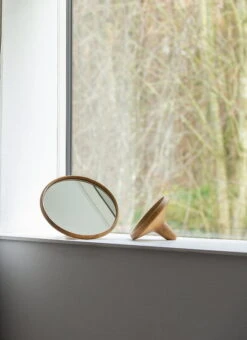 Spring Copenhagen Satellite Hand Mirror, Large, Oak -Hay Outlet Store 7001 FSC SATELLITE MIRROR 24 Christoffer Skjtt 5