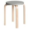 Artek Aalto Stool E60, Grey - Birch