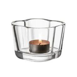 Iittala Aalto Tealight Candleholder 60 Mm, Clear