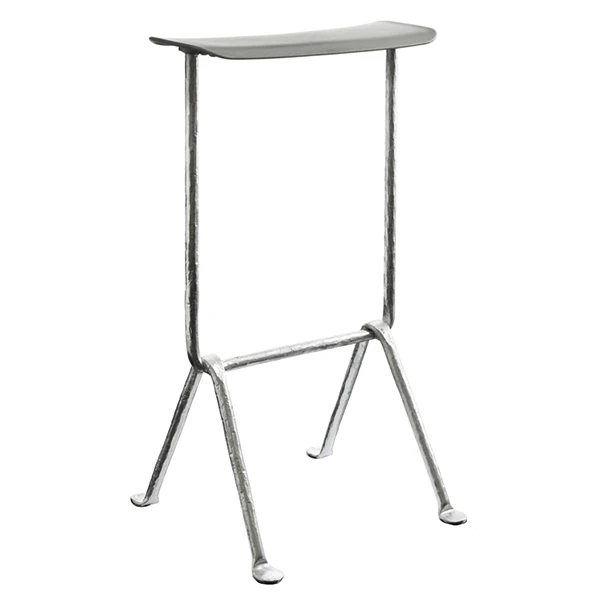 Magis Officina Bar Stool, High, Galvanized, Metallised Grey 1 Magis Officina Bar Stool, High, Galvanized, Metallised Grey