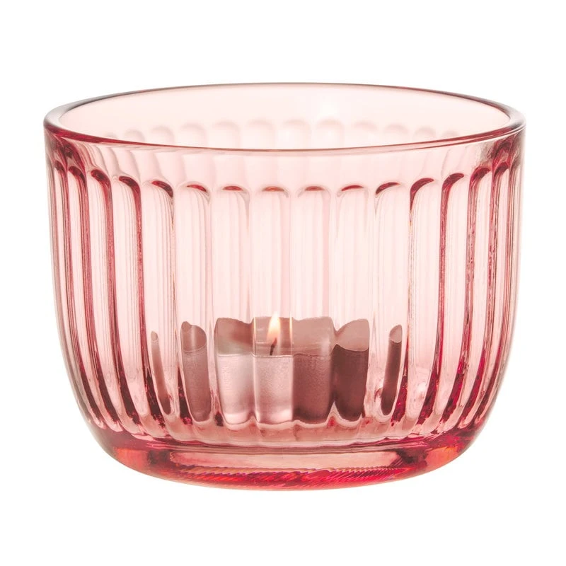 Iittala Raami Tealight Candleholder, Salmon Pink 1 Iittala Raami Tealight Candleholder, Salmon Pink