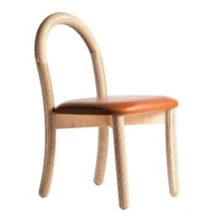 Made By Choice Goma Dining Chair, Natural - Cognac Leather