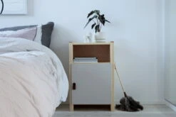 Lundia Classic Nightstand With Door, Pine - Cashmere -Hay Outlet Store A5577 rekvi Lundia