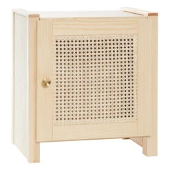 Lundia Classic Nightstand With Door, Low, Pine - Rattan