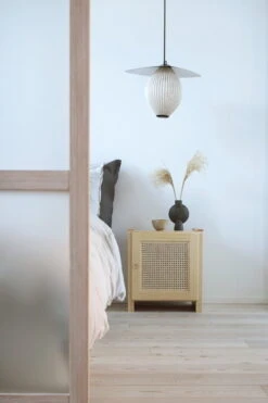 Lundia Classic Nightstand With Door, Low, Pine - Rattan -Hay Outlet Store A5579 rekvi Lundia