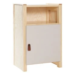 Lundia Classic Nightstand With Door, Pine - Cashmere