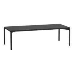 Artek Kiki Low Table, 140 X 60 Cm, Black - Black Linoleum