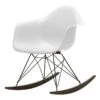 Vitra Eames RAR Rocking Chair, White - Basic Dark - Dark Maple