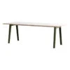 TIPTOE New Modern Table 220 X 95 Cm, White Laminate - Rosemary Green