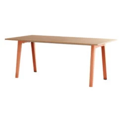 TIPTOE New Modern Table 190 X 95 Cm, Oak - Ash Pink