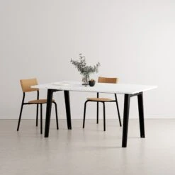 TIPTOE New Modern Table 160 X 95 Cm, Recycled Plastic - Graphite Black -Hay Outlet Store B2C DINING CHAIRS BLACK R