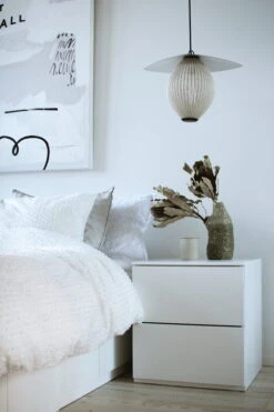 Lundia Fuuga Nightstand With Two Drawers, White -Hay Outlet Store B691 rekvi Lundia