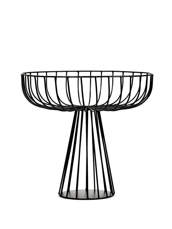 Serax Catu Basket With Stand, Black 3 Serax Catu Basket With Stand, Black - Image 3