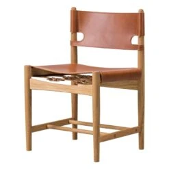 Fredericia The Spanish Dining Chair, Cognac Leather - Oiled Oak
