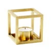 By Lassen Kubus T Candleholder, Gold-plated