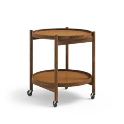 Brdr. Krüger Bølling Tray Table 50 Cm, Oiled Walnut - Clay -Hay Outlet Store Bolling Tray Table Walnut 2 Clay CL