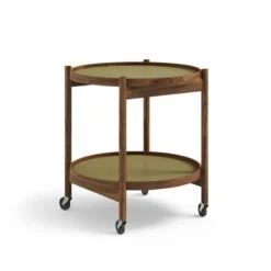 Brdr. Krüger Bølling Tray Table 50 Cm, Oiled Walnut - Leaf -Hay Outlet Store Bolling Tray Table Walnut 26 Leaf LE
