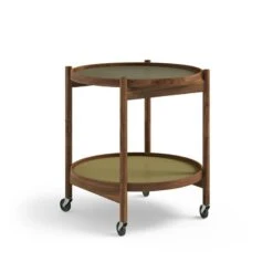 Brdr. Krüger Bølling Tray Table 50 Cm, Oiled Walnut - Leaf -Hay Outlet Store Bolling Tray Table Walnut 29 Leaf LE
