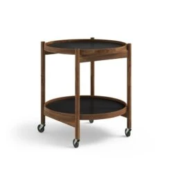 Brdr. Krüger Bølling Tray Table 50 Cm, Oiled Walnut - Clay -Hay Outlet Store Bolling Tray Table Walnut 3 Clay CL