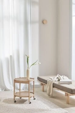 Brdr. Krüger Bølling Tray Table 50 Cm, Oiled Beech - Earth -Hay Outlet Store BollingTrayTable Earth 1 Photocredit Michael Rygaard 1