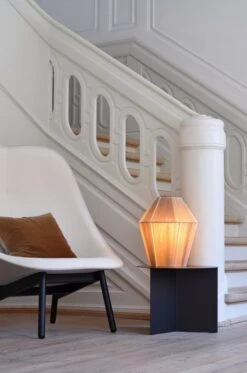 HAY Slit Table, 45 Cm, Black -Hay Outlet Store Bonbon yellow melange Slit Table Round black Uchiwa front Olavi by HAY 01 back Steelcut Trio 213 black oak base