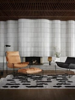 Interface Bug Ottoman, Cognac Leather Dunes -Hay Outlet Store Bug x 2 rantapuisto 01