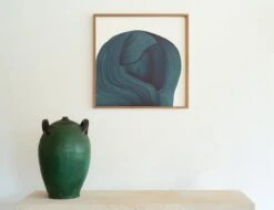 The Wrong Shop Drawing 4 Poster, 68 X 68 Cm -Hay Outlet Store DSC00758adjA Blue