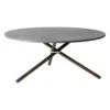 Eberhart Furniture Edda Coffee Table, 105 Cm, Dark Concrete - Dark Oak