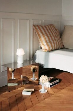 HAY Crinkle Bedspread, 260 X 260 Cm, Cool Grey -Hay Outlet Store Ete Pillow Case warm yellow Crinkle Bedspread cool grey Apollo Portable Lamp white Flare Milk Stripe Candleholder blue