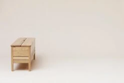 Form & Refine A Line Storage Bench, 111 Cm, White Oak -Hay Outlet Store F R A Line Storage Bench white oak side