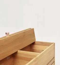Form & Refine A Line Storage Bench, 111 Cm, Oak -Hay Outlet Store F R A line storage bench oak detail strap high