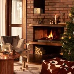 Lapuan Kankurit Revontuli Mohair Blanket, Rust - Denim Blue -Hay Outlet Store FDS Joulu2293 1200x1200 final