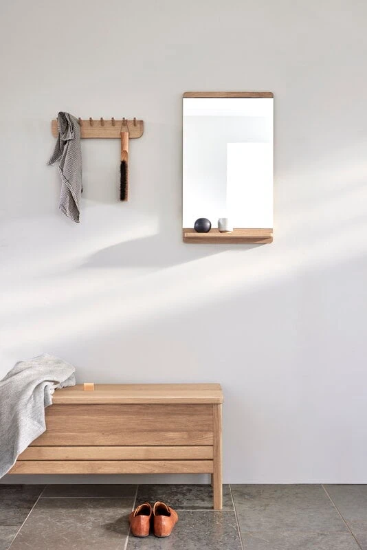 Form & Refine Rim Wall Mirror, White Oiled Oak 3 Form & Refine Rim Wall Mirror, White Oiled Oak - Image 3