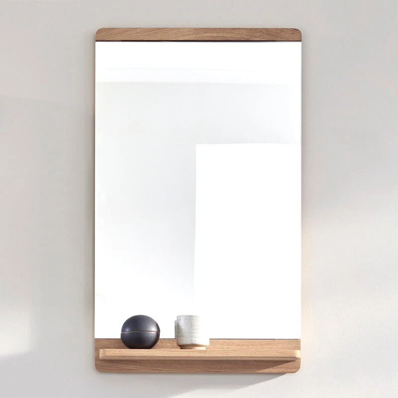 Form & Refine Rim Wall Mirror, White Oiled Oak 4 Form & Refine Rim Wall Mirror, White Oiled Oak - Image 4