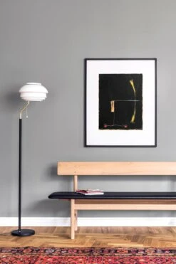 Fredericia Mogensen 3171 Bench, Oiled Oak - Black Leather -Hay Outlet Store Fds7 muokattu