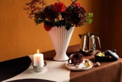 Georg Jensen Bloom Pillar Candleholder, Stainless Steel -Hay Outlet Store Fds jouluruoka12 22 suvi kesalainen