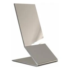 Frost Unu Table Mirror, Brushed Steel