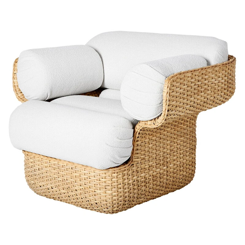 GUBI Basket Lounge Chair, Rattan - Lorkey 40 1 GUBI Basket Lounge Chair, Rattan - Lorkey 40