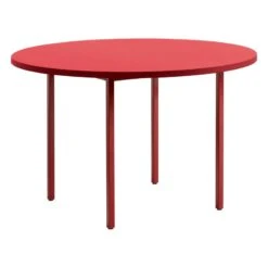 HAY Two-Colour Table, 120 Cm, Maroon Red - Red