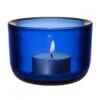 Iittala Valkea Tealight Candleholder, 60 Mm, Ultramarine Blue