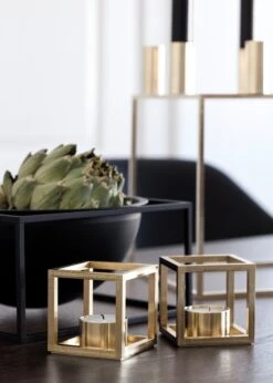 By Lassen Kubus T Candleholder, Gold-plated 6 By Lassen Kubus T Candleholder, Gold-plated -Hay Outlet Store IMGL7096role