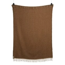 Røros Tweed Isak Throw, 150 X 210 Cm, Chestnut -Hay Outlet Store ISAK THROW 5352 FRONT white