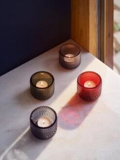 Iittala Kastehelmi Tealight Candleholder 64 Mm, Cranberry -Hay Outlet Store Iittala 2020 Kastehelmi 1007583 1014351 1025662